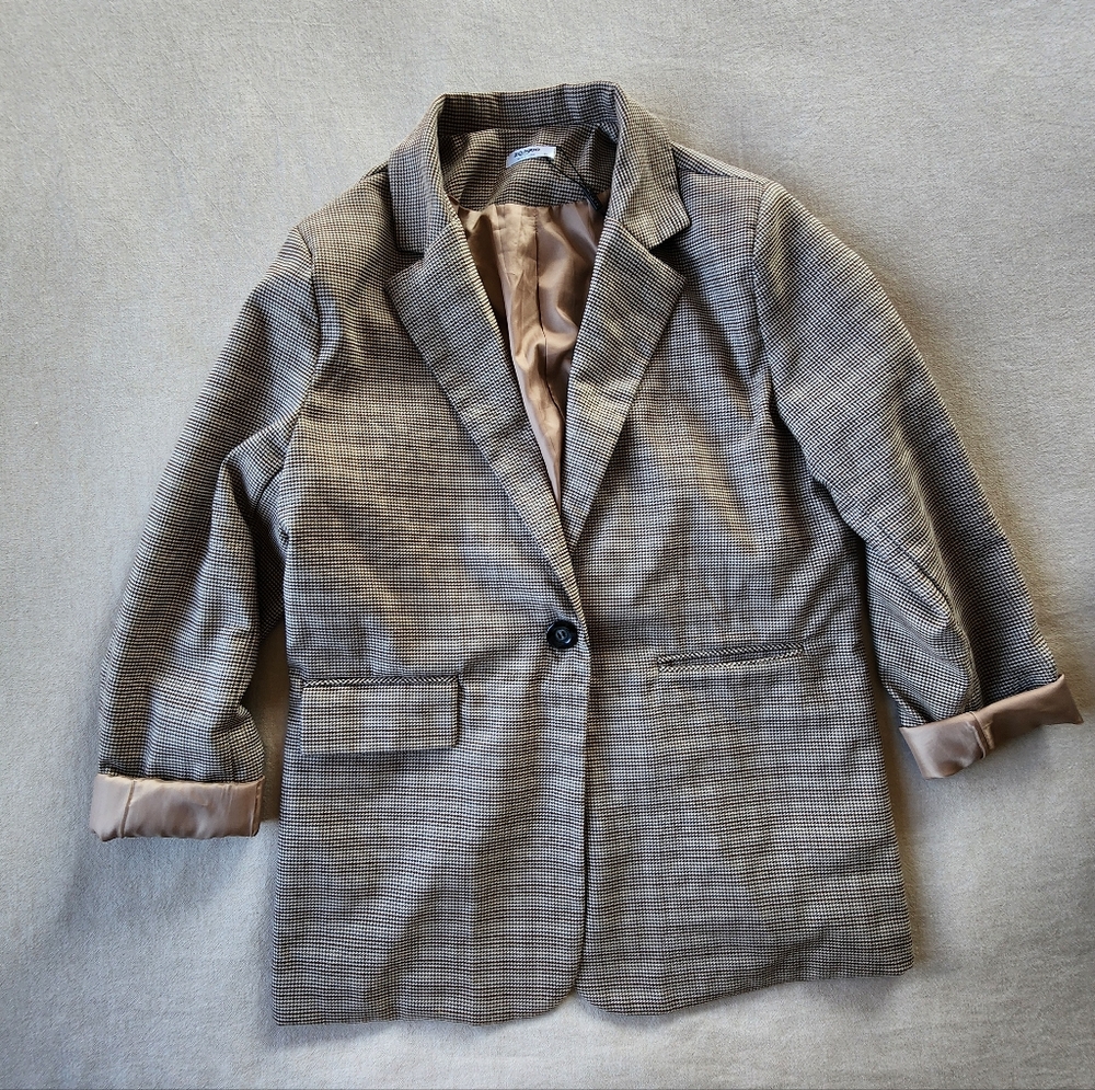 Zeagoo Plaid Blazer